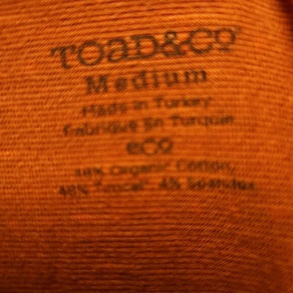 Toad and Co womens med A Line Shift Dress Pink Salmon Color Long Sleeve Turkey - Picture 9 of 11